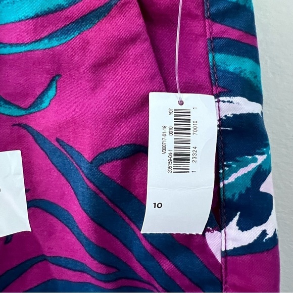 NWT Old Navy purple tropical print everyday short size 10 - Picture 8 of 9